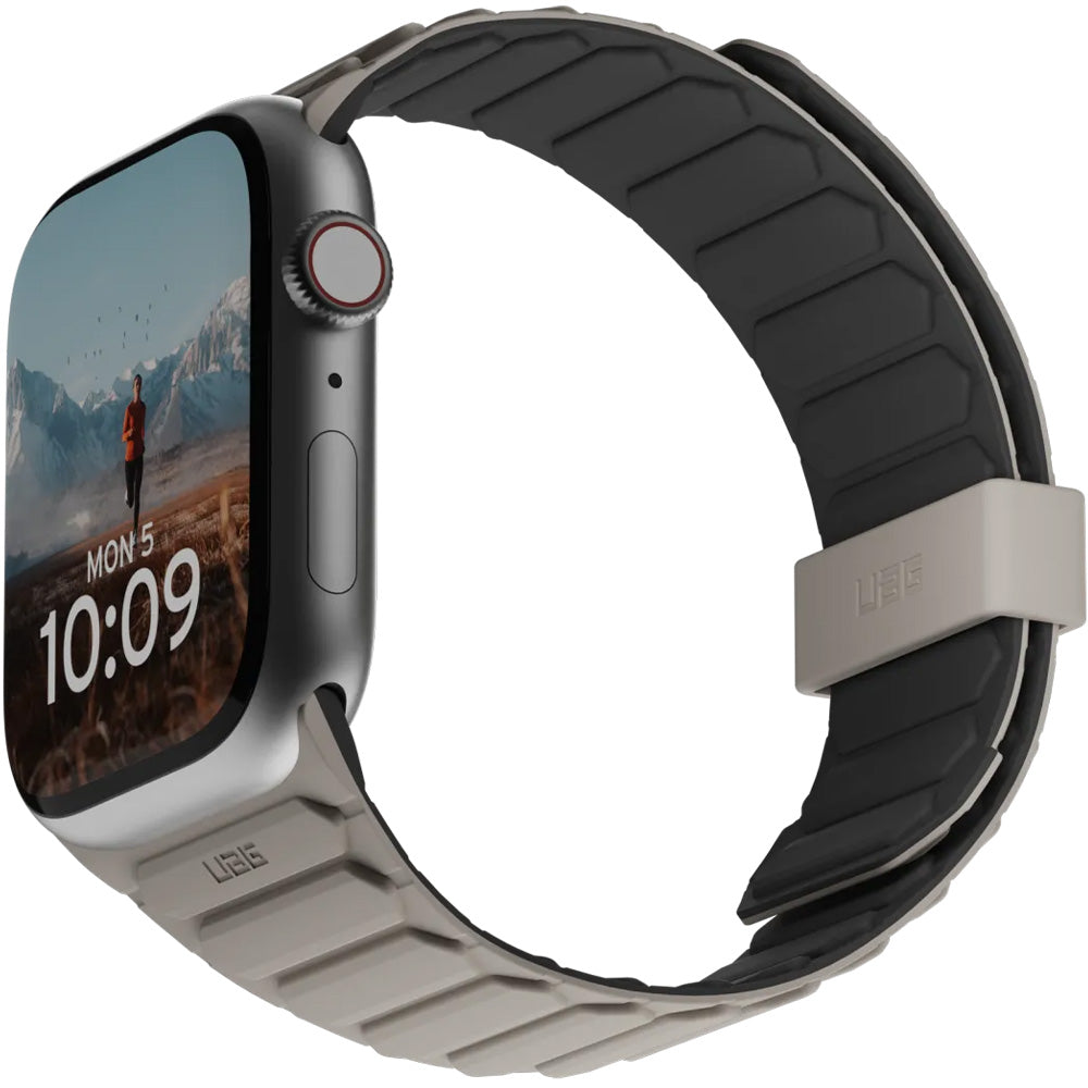Armband für Apple Watch 49/46/45/44 mm, Urban Armor Gear Pathfinder, Schwarz-Grau
