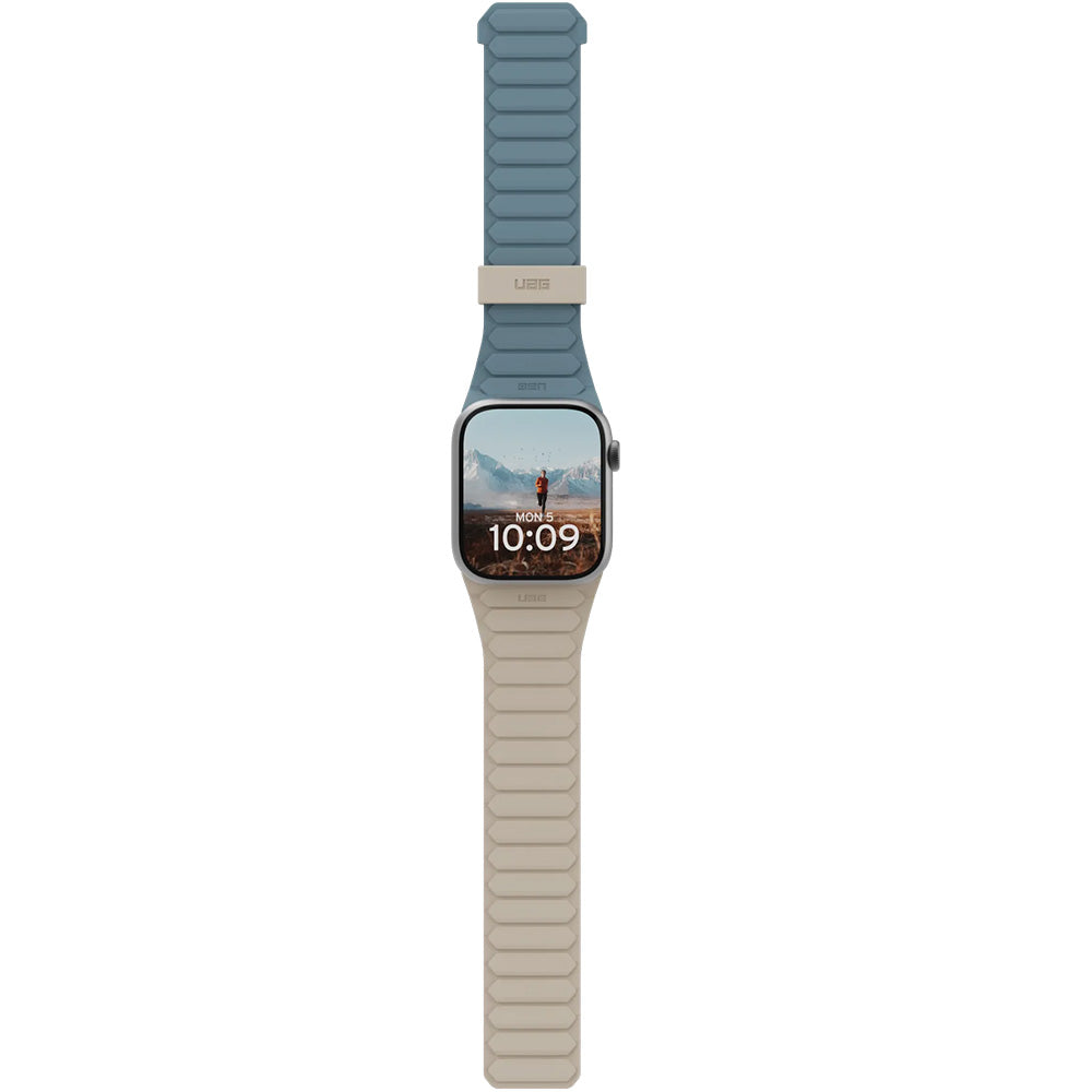 Armband für Apple Watch 49/46/45/44 mm, UAG Pathfinder, Blau-Beige