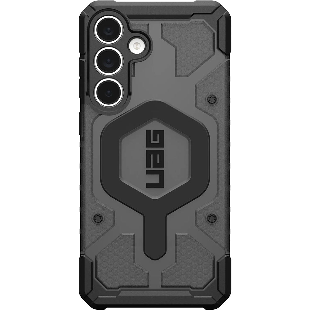 Handyhülle für Galaxy S25 FE, Urban Armor Gear Pathfinder Clear Magnet, Grau-Schwarz