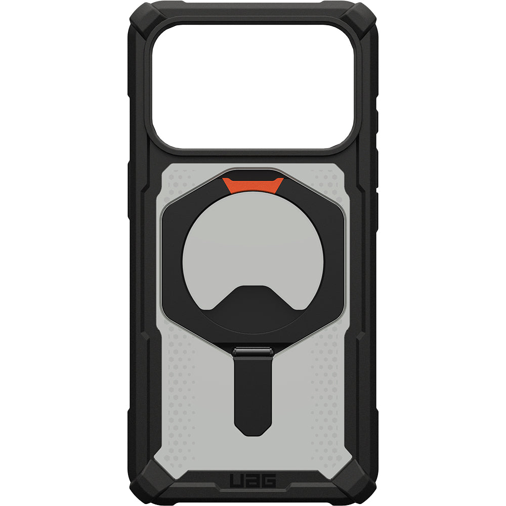 Handyhülle für iPhone 18 Pro / 17 Pro, UAG Plasma XTE Mag mit MagSafe, Grau mit schwarzen Rahmen