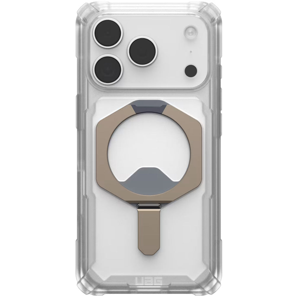 Handyhülle für iPhone 18 Pro / 17 Pro, UAG Plasma XTE Mag mit MagSafe, Transparent-Titan