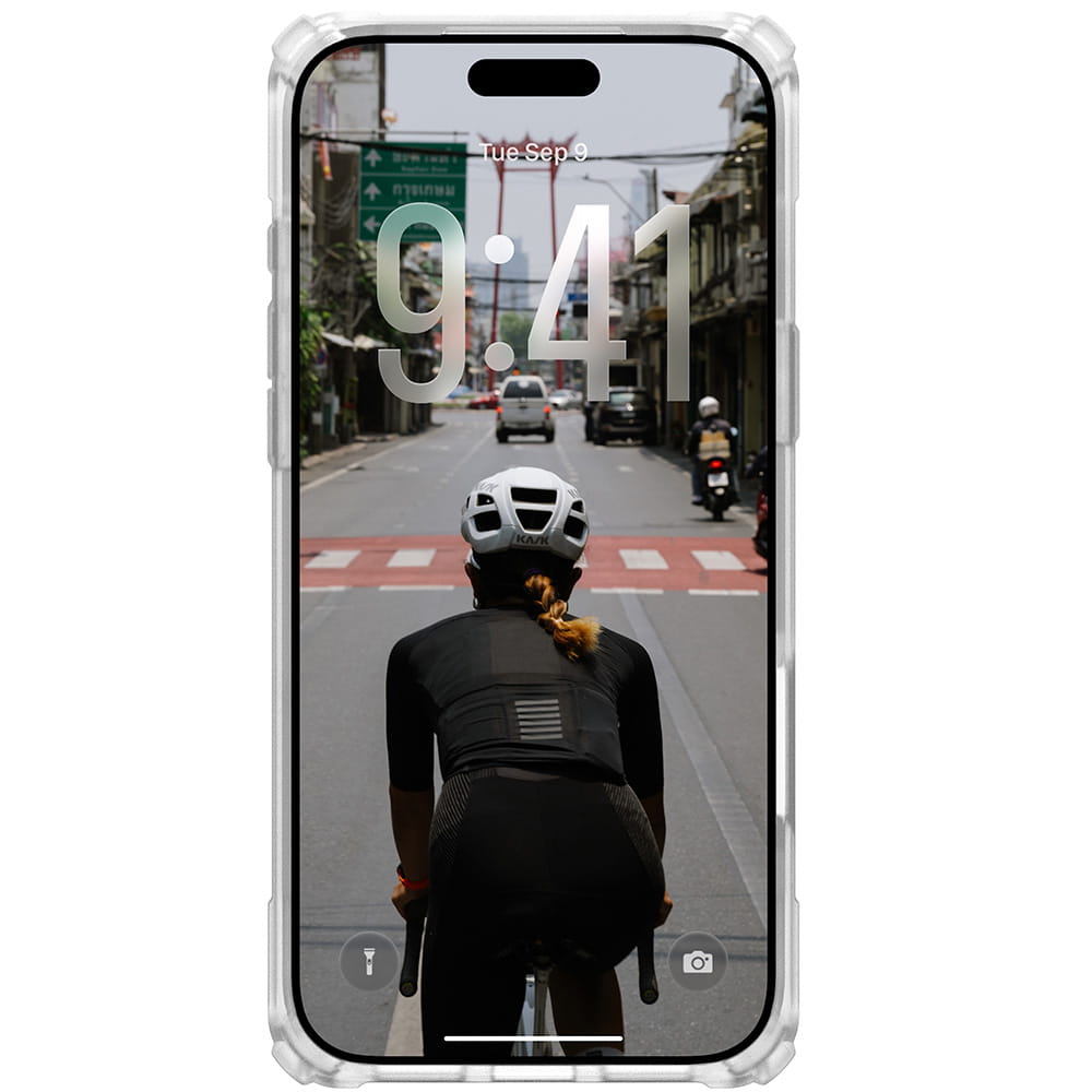 Handyhülle für iPhone 18 Pro / 17 Pro, UAG Plasma XTE Mag mit MagSafe, Transparent-Titan