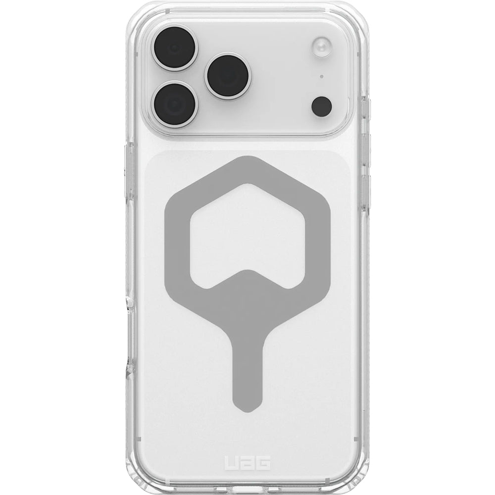 Handyhülle für iPhone 18 Pro Max / 17 Pro Max, UAG Plyo Mag mit MagSafe, Transparent und Silbern