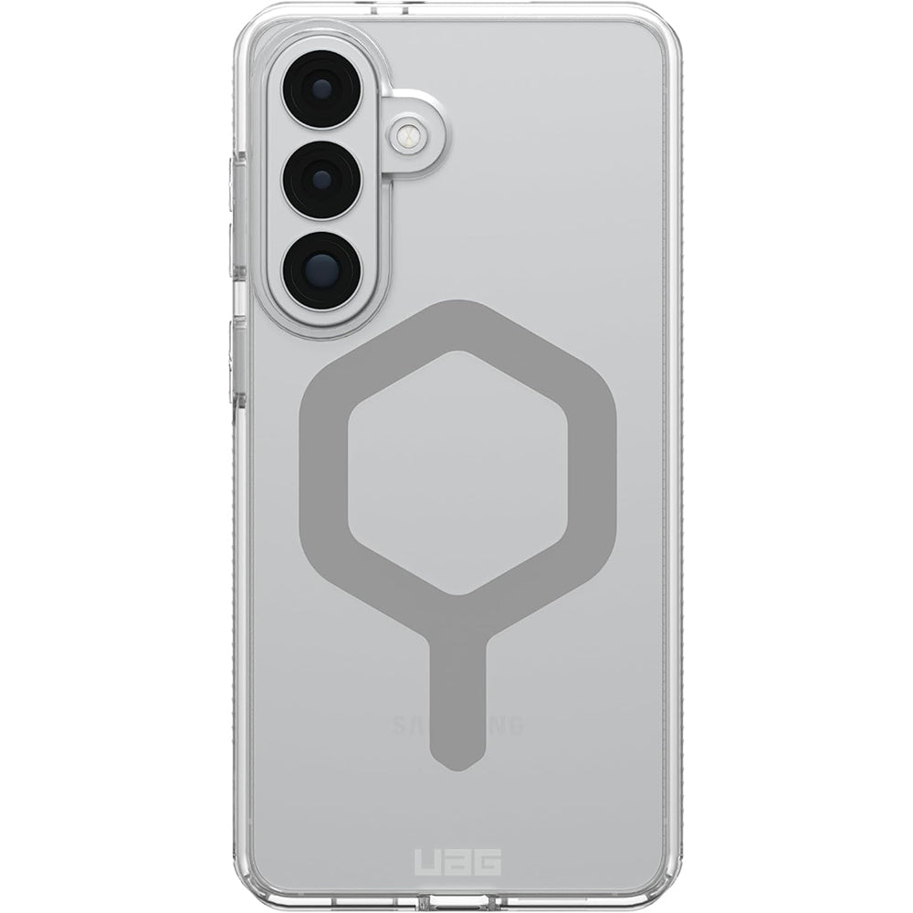 Handyhülle für Galaxy S26 Plus, Urban Armor Gear Plyo Magnet, Transparent und Grau