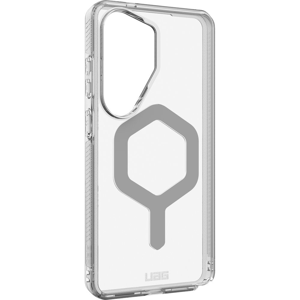 Handyhülle für Galaxy S26 Ultra, Urban Armor Gear Plyo Magnet, Transparent und Grau