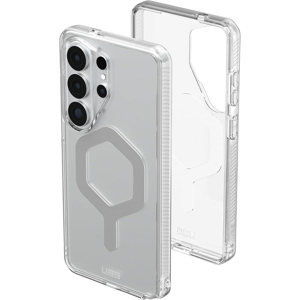 Handyhülle für Galaxy S26 Ultra, Urban Armor Gear Plyo Magnet, Transparent und Grau