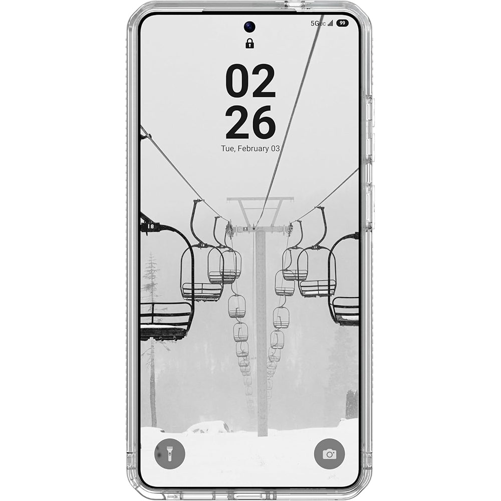 Handyhülle für Galaxy S26 Ultra, Urban Armor Gear Plyo Magnet, Transparent und Grau