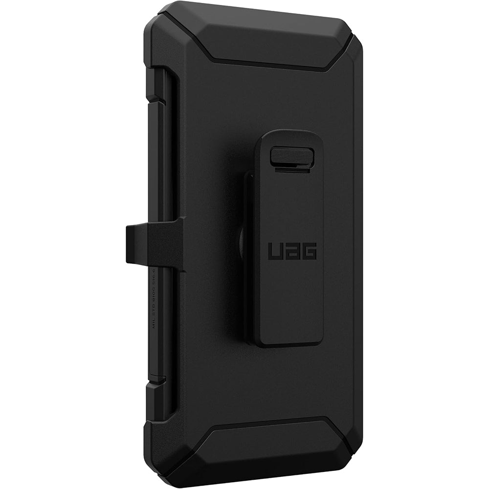 Robuste Handyhülle für Galaxy S26 Ultra mit Gürtelclip und MagSafe, Urban Armor Gear Trooper, Schwarz