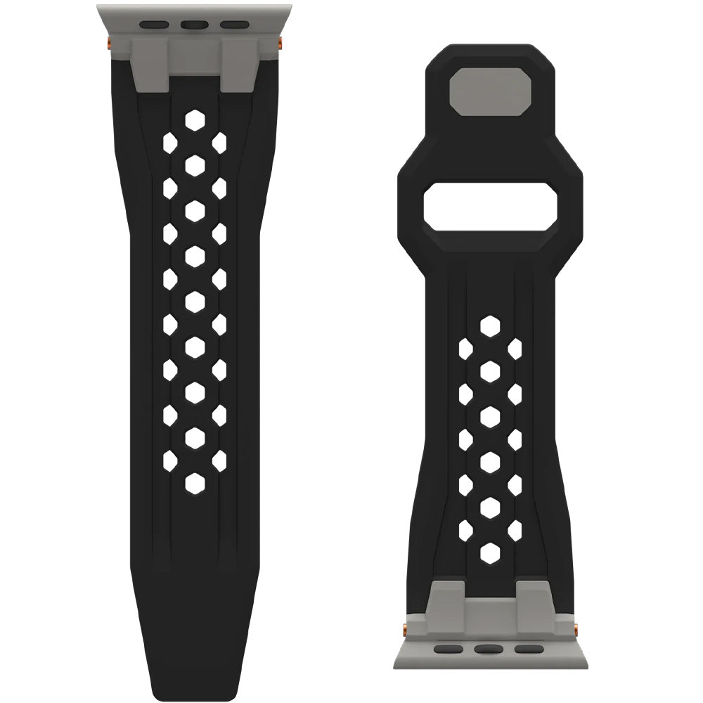 Armband für Apple Watch 49/46/45/44 mm, UAG Monarch Strap, Schwarz