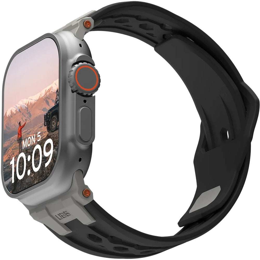 Armband für Apple Watch 49/46/45/44 mm, UAG Monarch Strap, Schwarz
