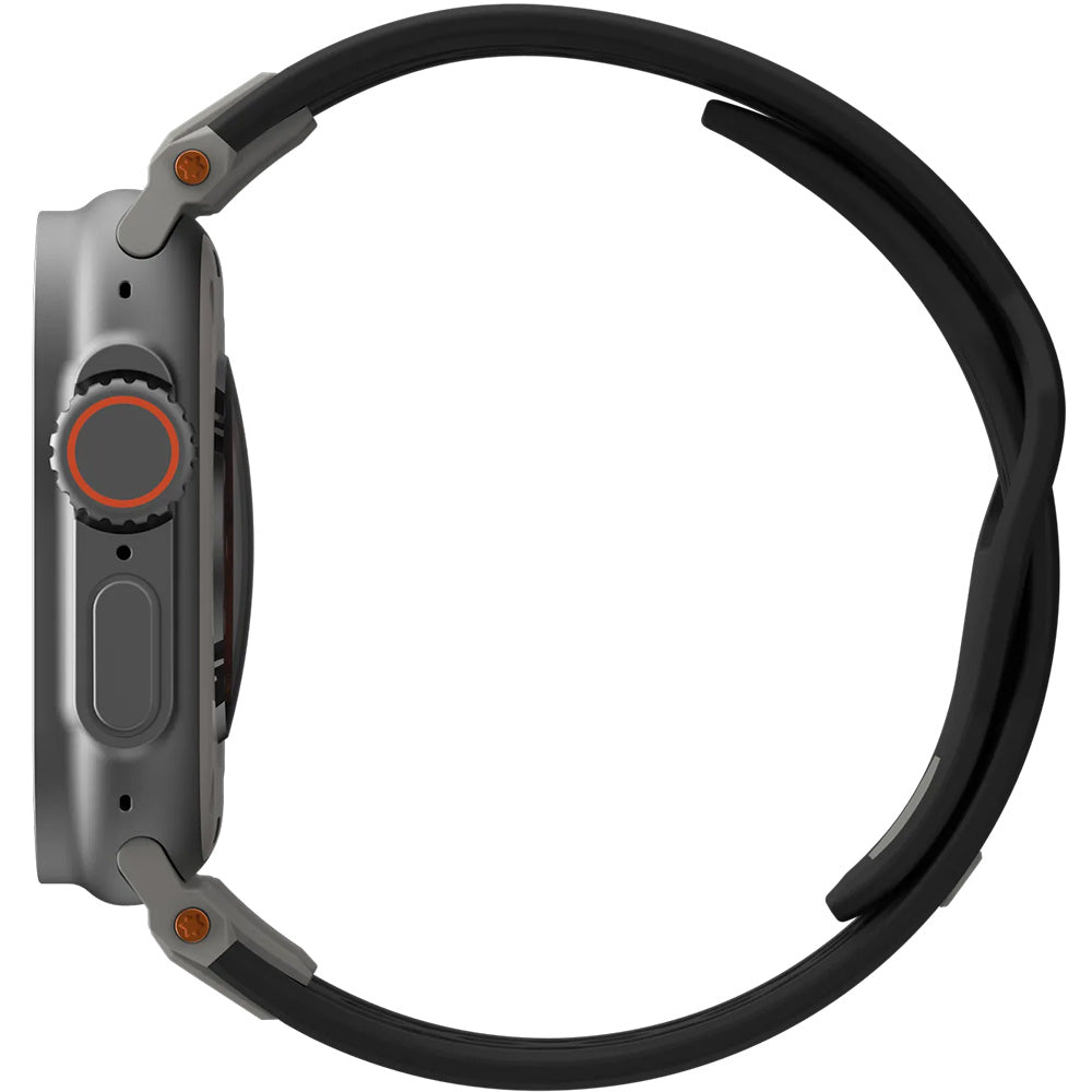 Armband für Apple Watch 49/46/45/44 mm, UAG Monarch Strap, Schwarz
