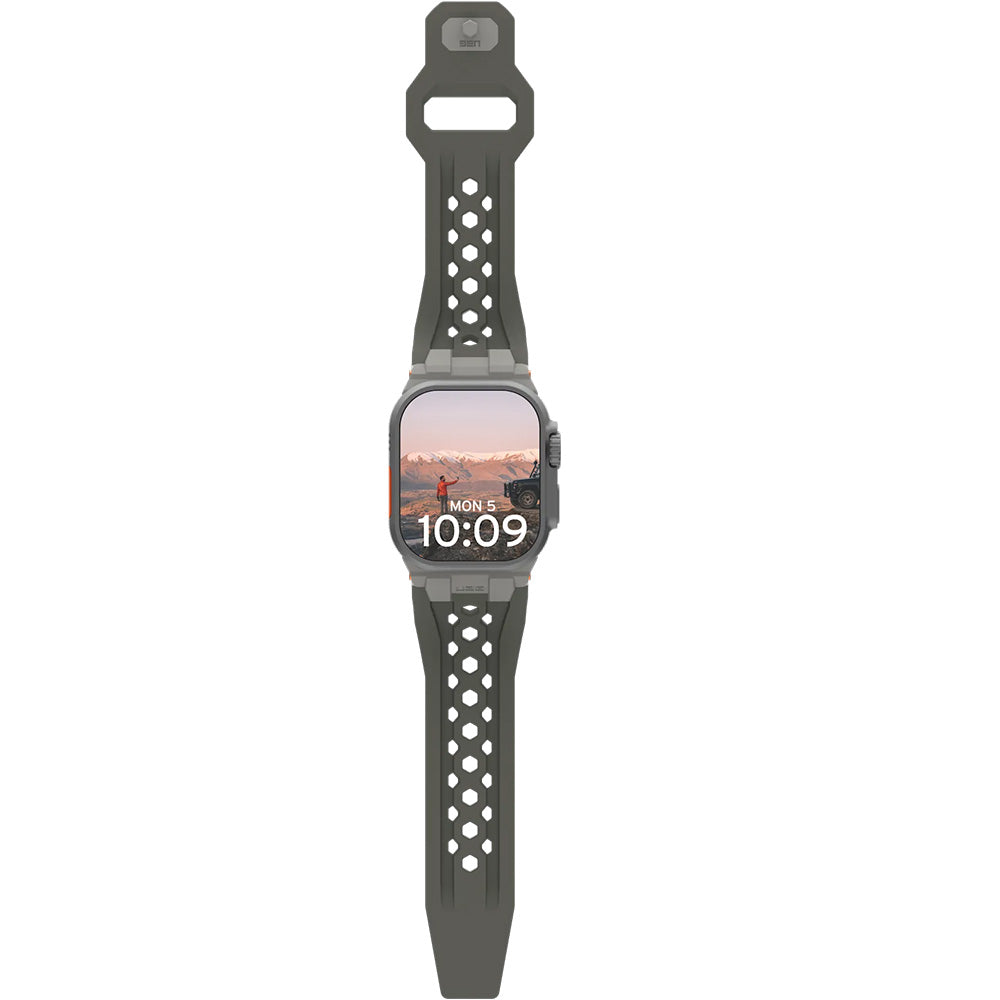 Armband für Apple Watch 49/46/45/44 mm, UAG Monarch Strap, Grün