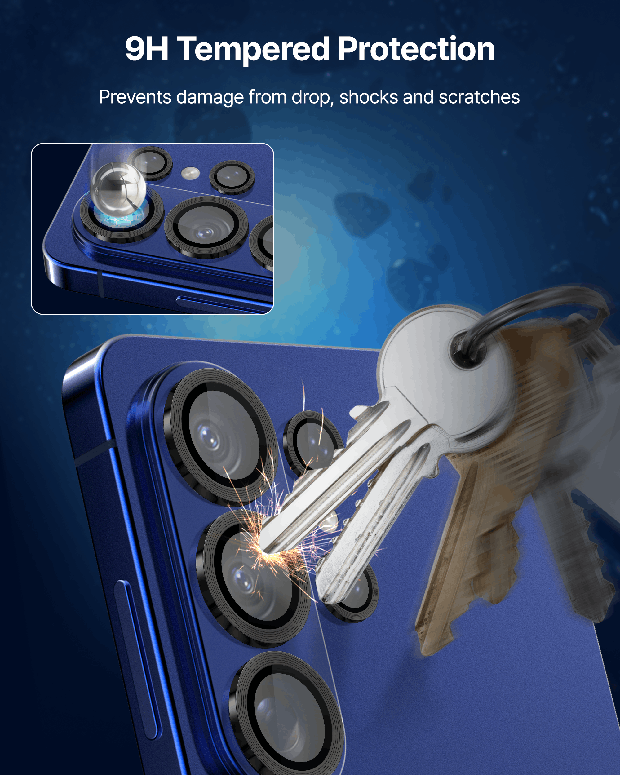Kameraschutzglas für Galaxy S26 Ultra, Whitestone CLenZ Camera Protector, 1 Stück (3/6)