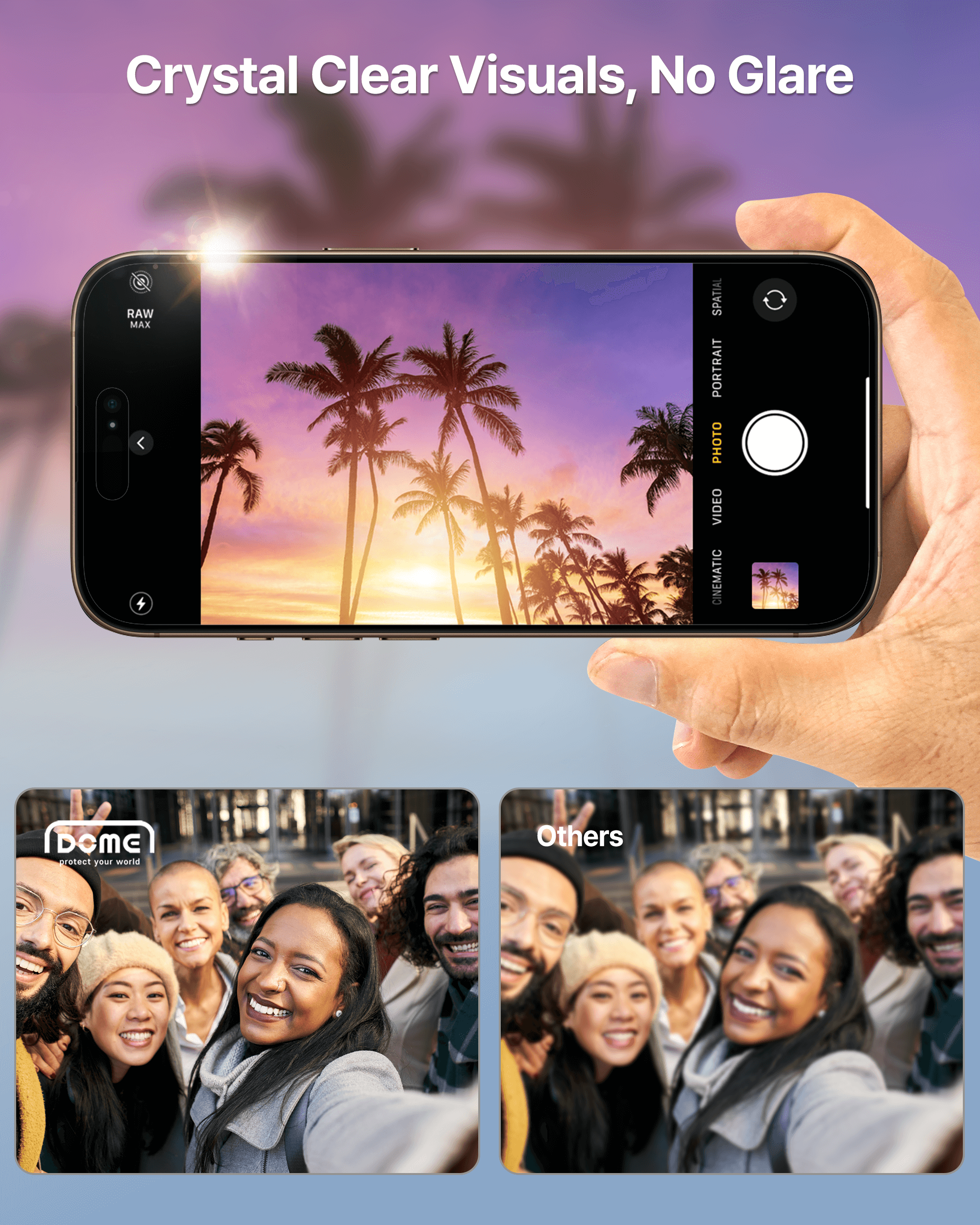 Kameraschutzglas für iPhone 17, Whitestone CLenZ Camera Protector, 1 Stück (5/6)