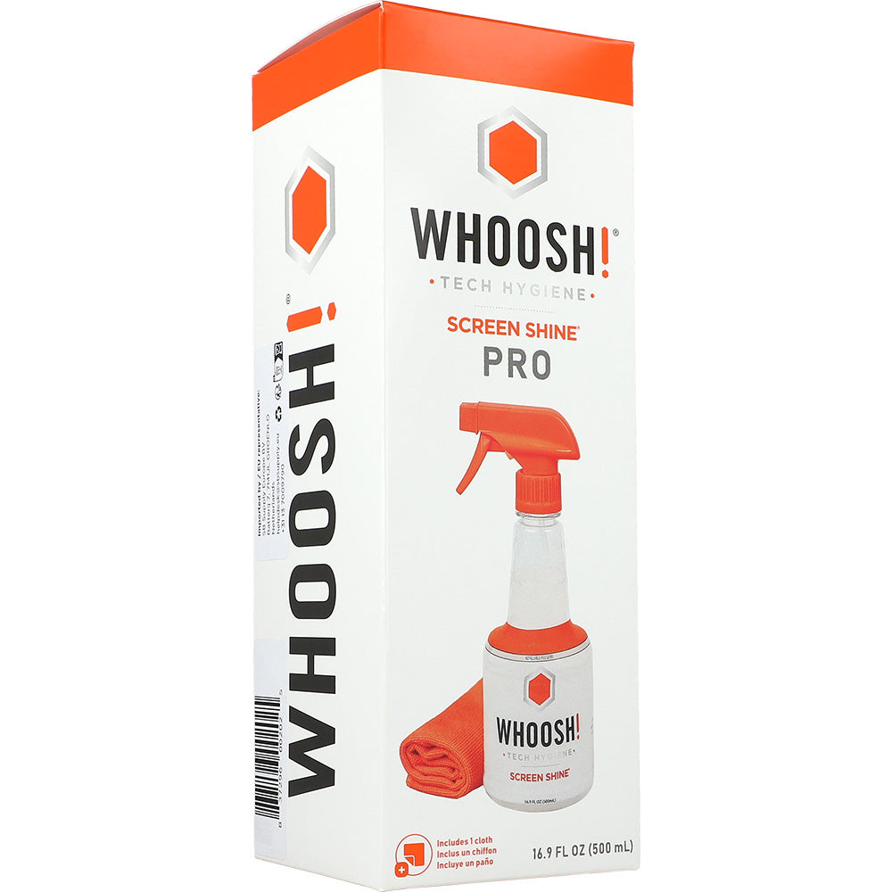 Bildschirm-Reinigungsset Whoosh! Screen Shine 500ml + Mikrofasertuch 35x35cm