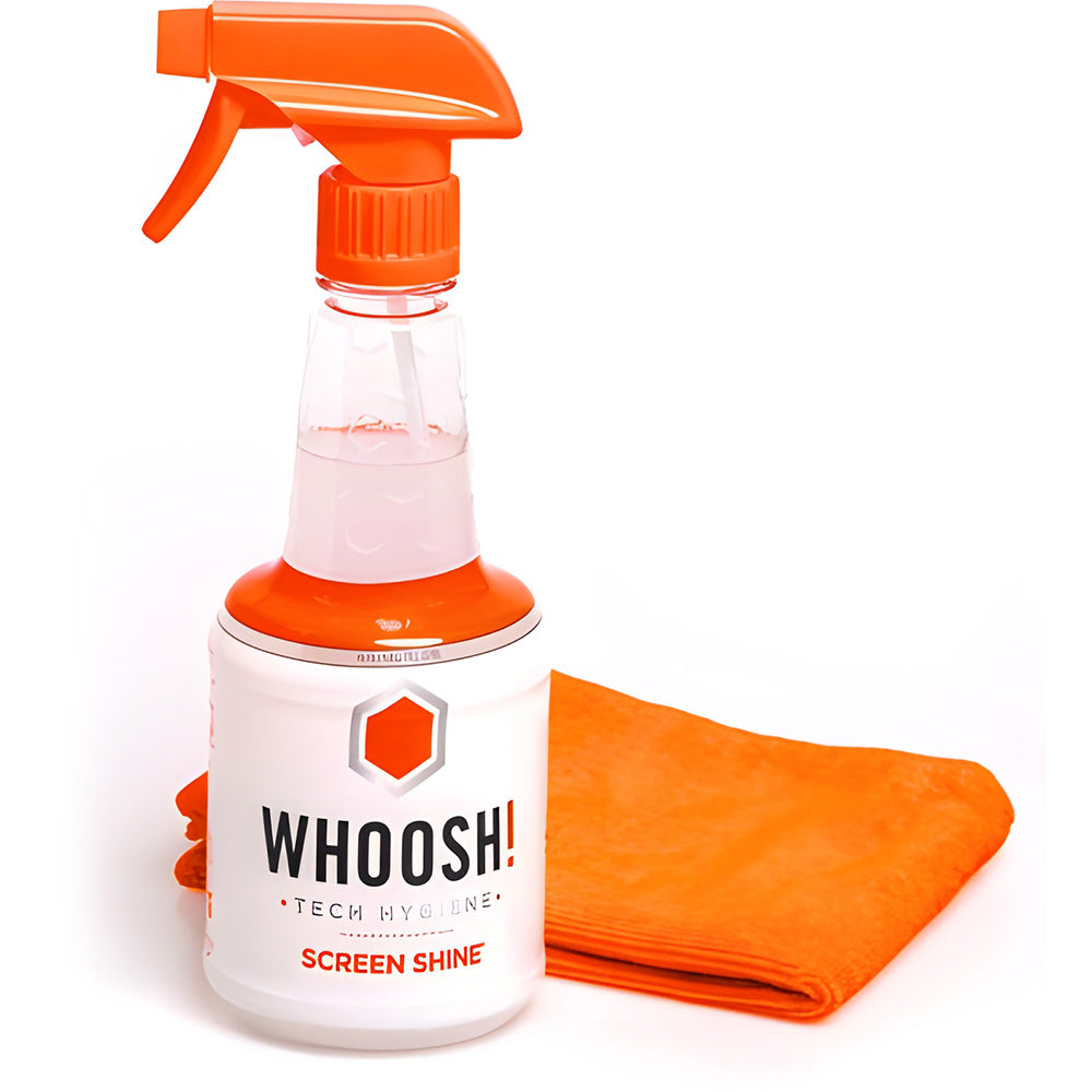 Bildschirm-Reinigungsset Whoosh! Screen Shine 500ml + Mikrofasertuch 35x35cm
