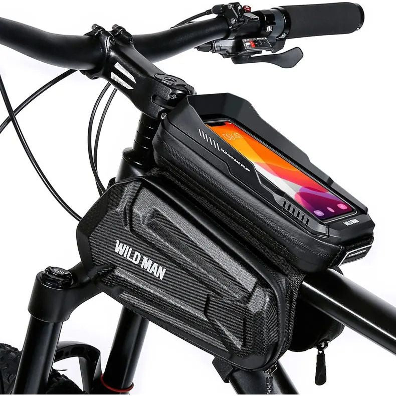 Fahrradhalterung, Rahmentasche Wildman XT6, Schwarz