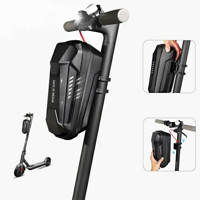 Lenker-/Gepäckträgertasche für Elektroroller, Wildman ES8X Max 4L, Schwarz