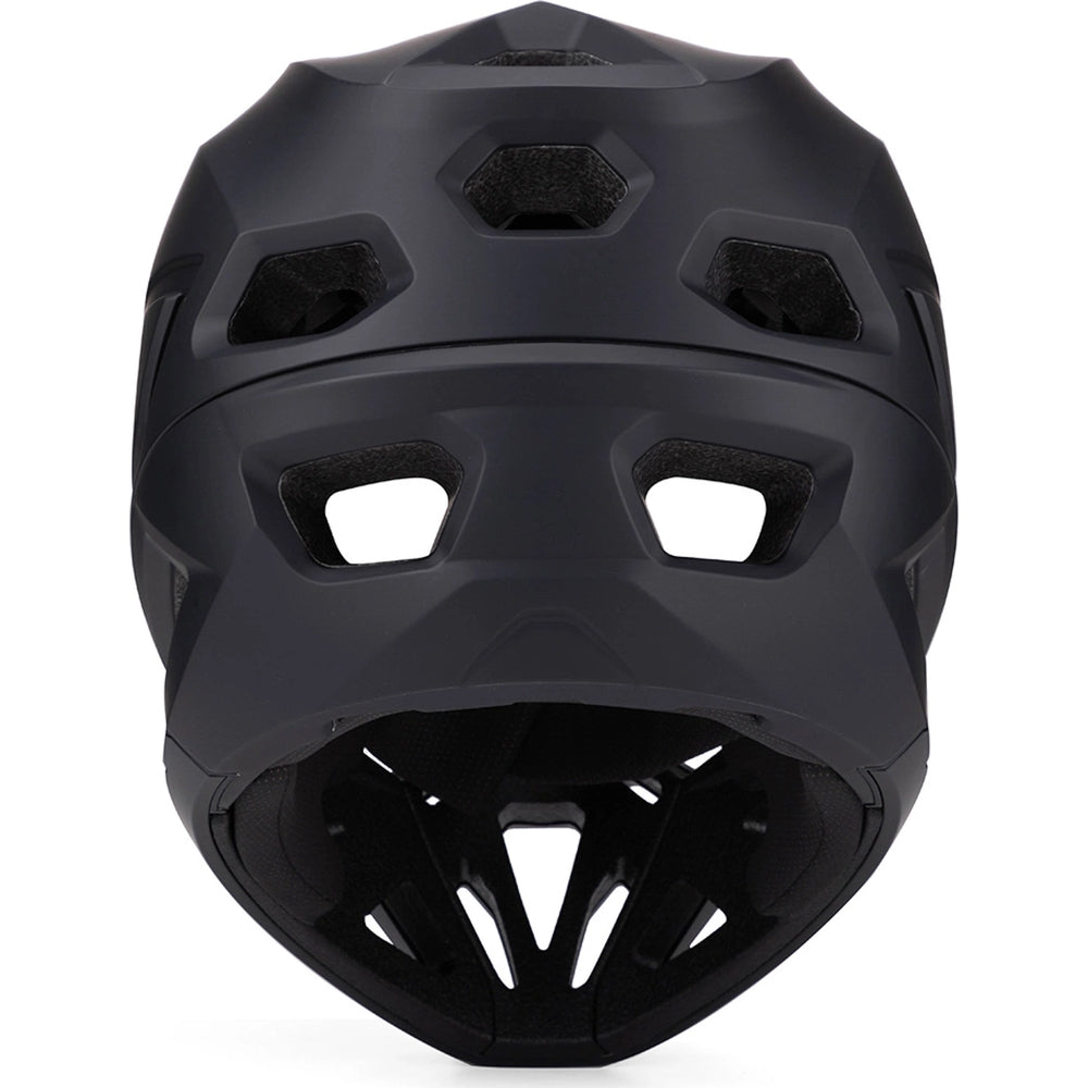Fahrradhelm Fullface 60-62 cm mit abnehmbarem Visier, Wozinsky HT-58, Schwarz