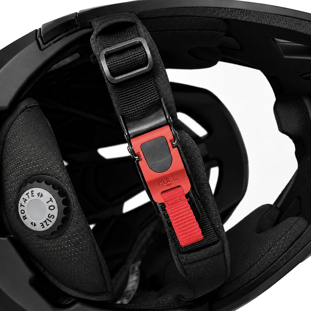Fahrradhelm Fullface 60-62 cm mit abnehmbarem Visier, Wozinsky HT-58, Schwarz