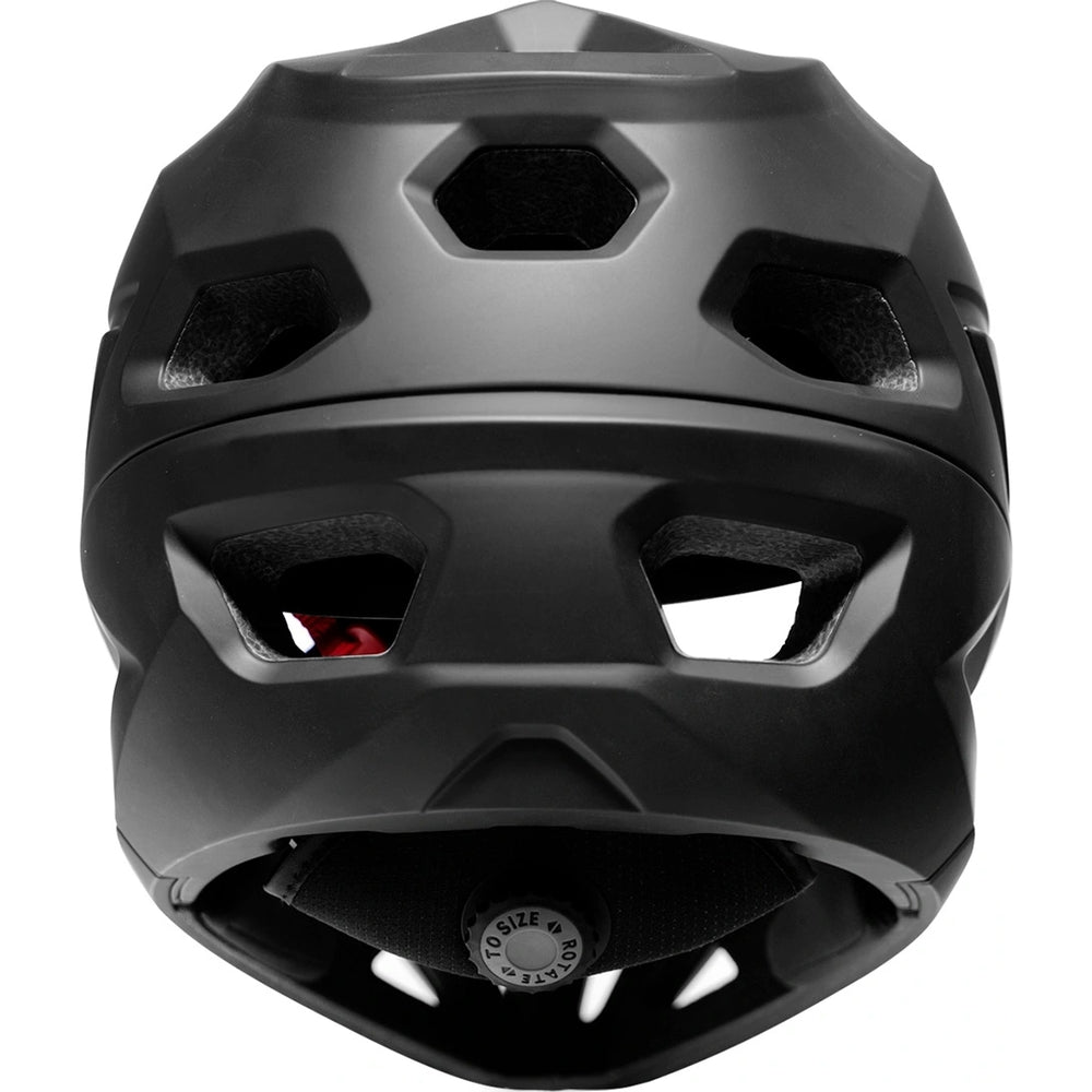 Fahrradhelm Fullface 60-62 cm mit abnehmbarem Visier, Wozinsky HT-58, Schwarz