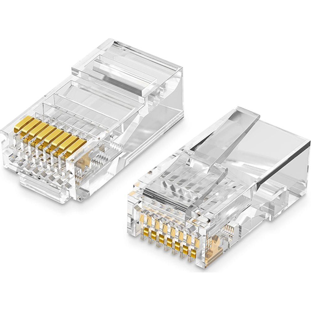 Stecker RJ45, Cat 5 / 5e, Ugreen, 100 Stück, Transparent