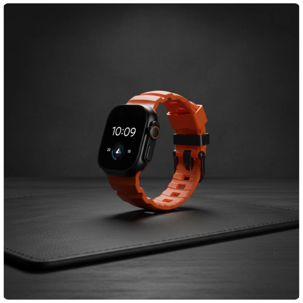 Armband YAXO Rugged Evo Sport Band für Apple Watch 44/45/46/49 mm, orange (7/9)