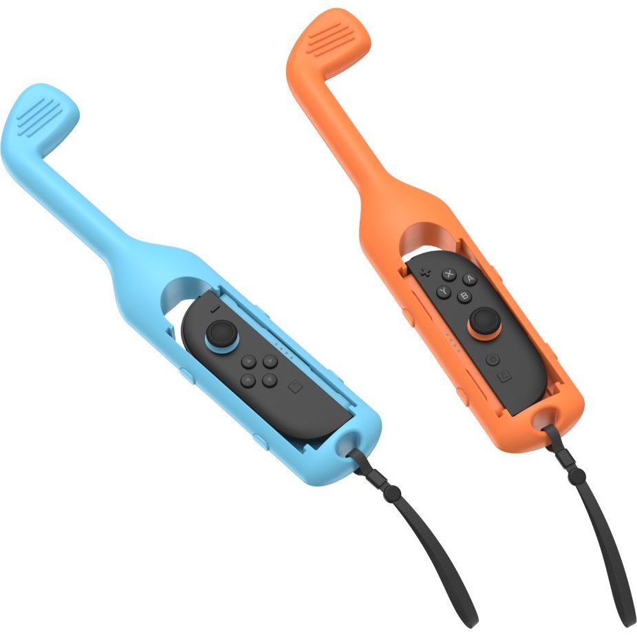 Halterung / Kappen für Joy-Cons für Nintendo Switch 2 / OLED / 1, YAXO Golf Set, 2 Stück, Orange / Blau