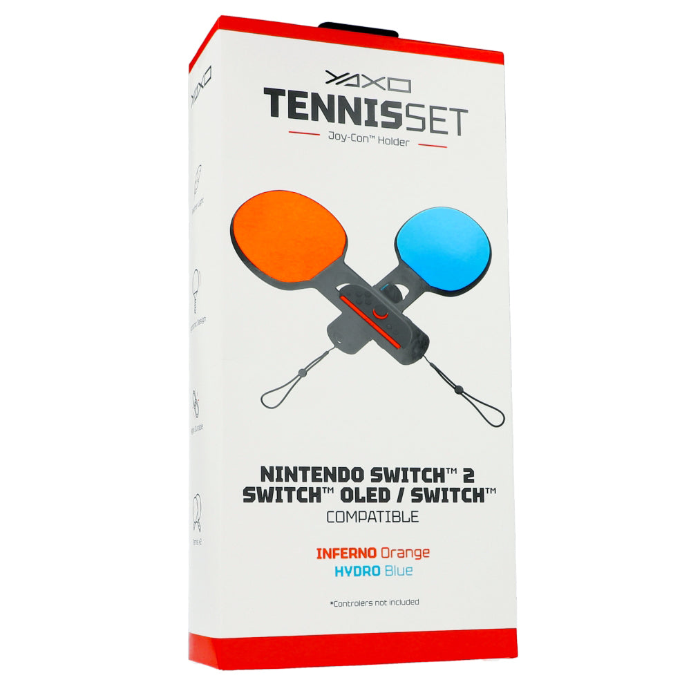 Halterung / Kappen für Joy-Cons für Nintendo Switch 2 / OLED / 1, YAXO Tennis Set, Orange / Blau