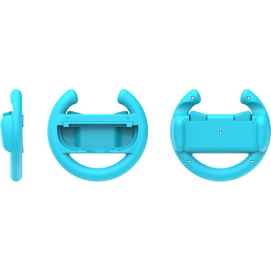 Halterung / Kappen für Joy-Cons für Nintendo Switch 2 / OLED / 1, YAXO Wheels Set, 2 Stück, Orange / Blau