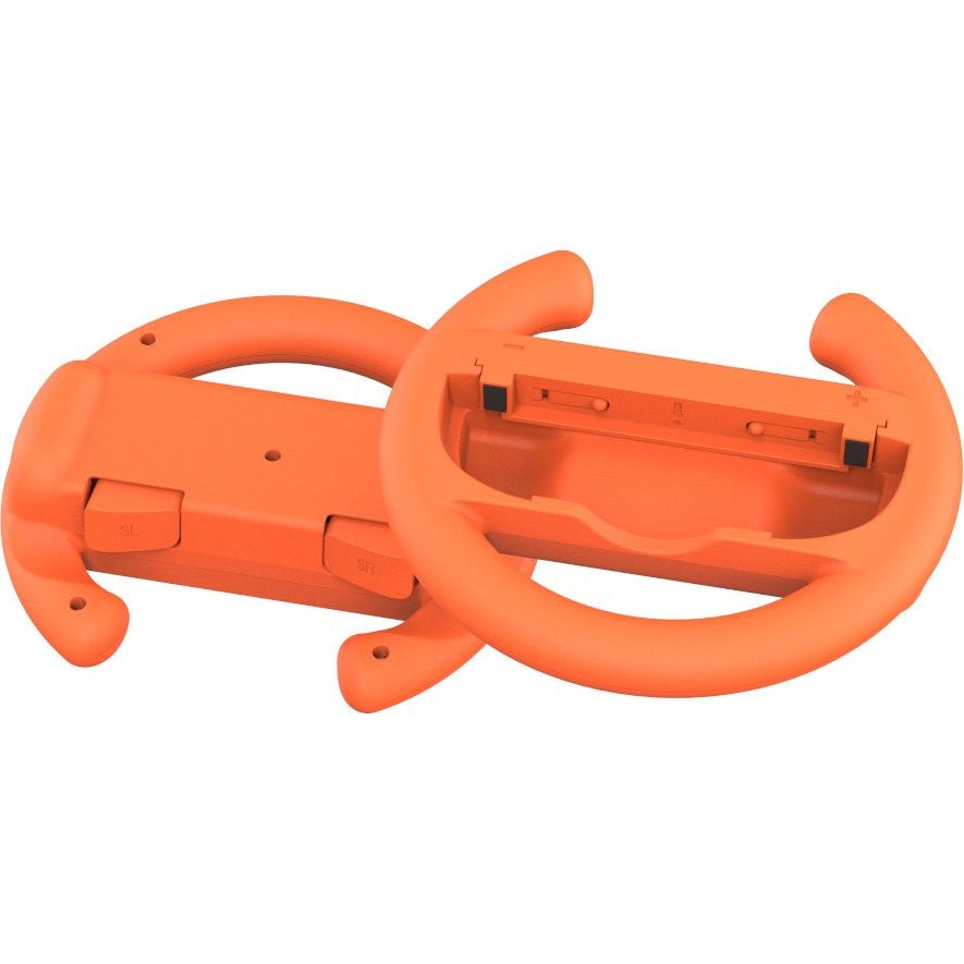 Halterung / Kappen für Joy-Cons für Nintendo Switch 2 / OLED / 1, YAXO Wheels Set, 2 Stück, Orange / Blau