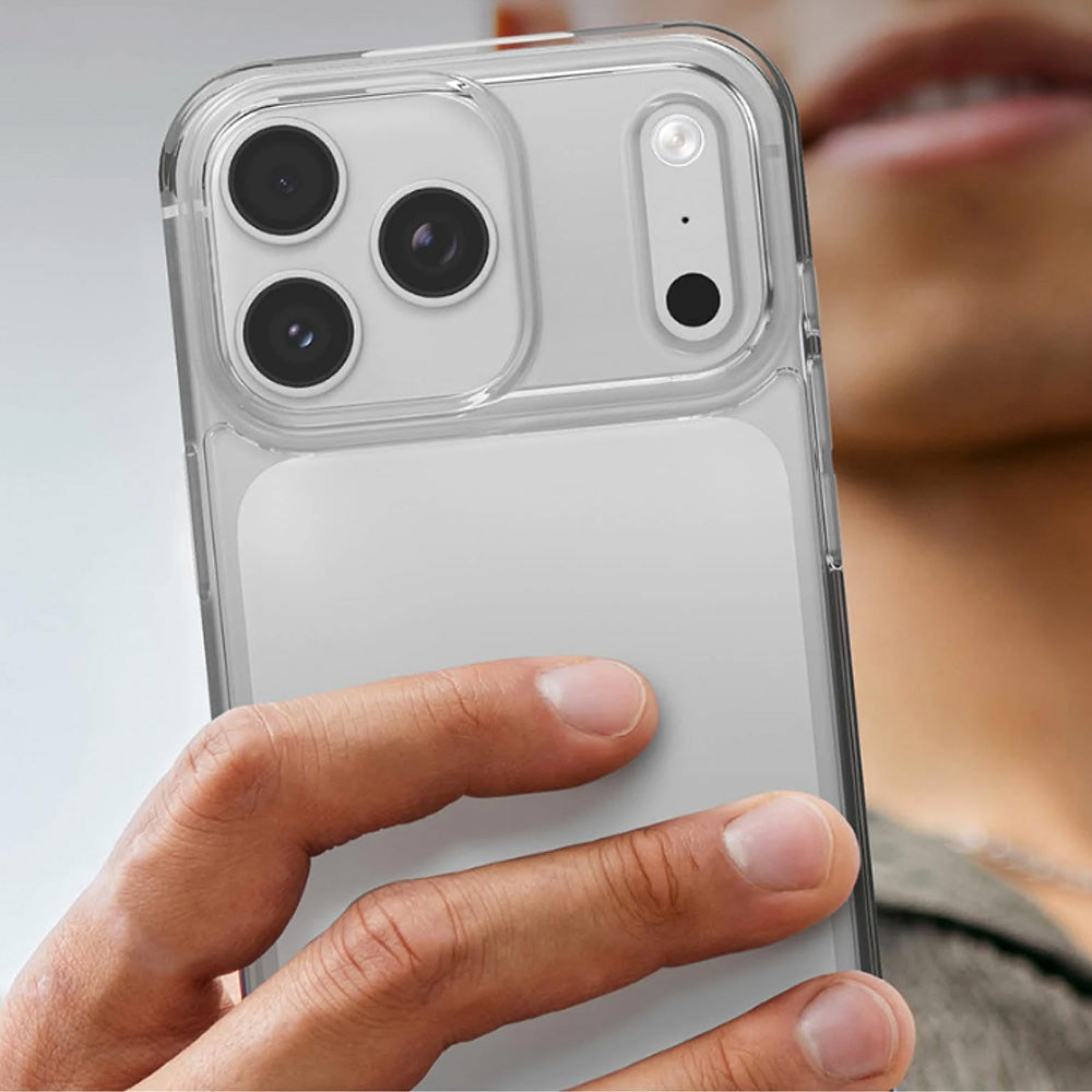 Handyhülle für iPhone 18 Pro Max / 17 Pro Max, ZAGG Crystal Palace Lite, Transparent-Weiß (10/10)