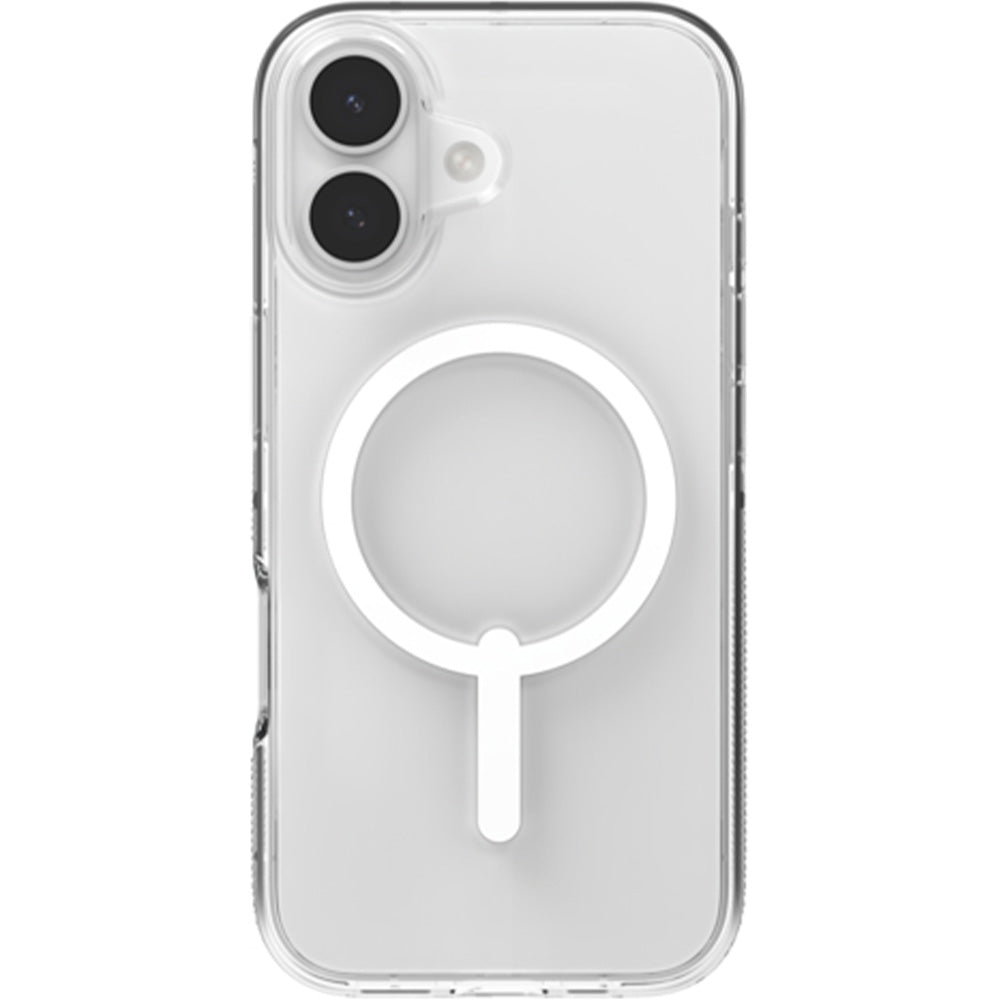Handyhülle für iPhone 17, ZAGG Crystal Palace Snap mit MagSafe, Transparent und Weiß