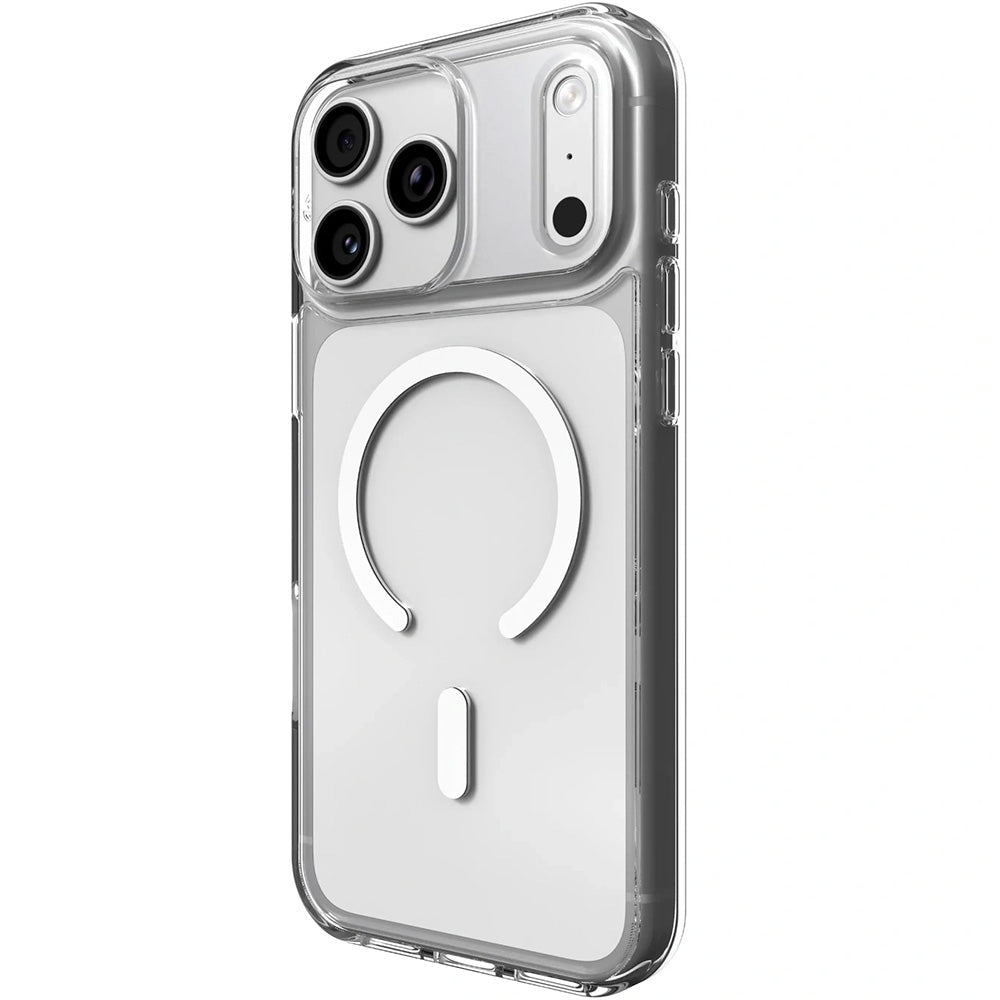 Handyhülle für iPhone 18 Pro Max / 17 Pro Max, ZAGG Crystal Palace Snap Lite mit MagSafe, Transparent-Weiß (2/12)