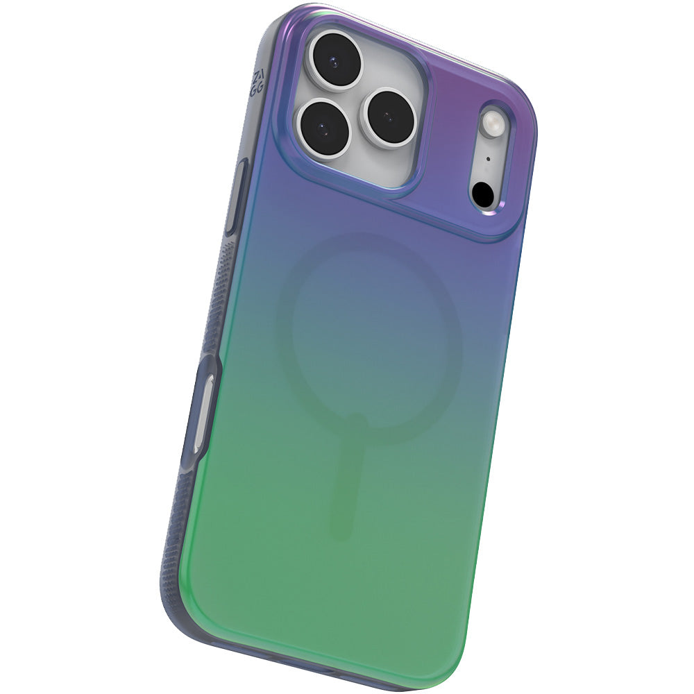 Handyhülle für iPhone 17 Pro Max, Zagg Milan Snap mit MagSafe, Transluzent-Mehrfarbig
