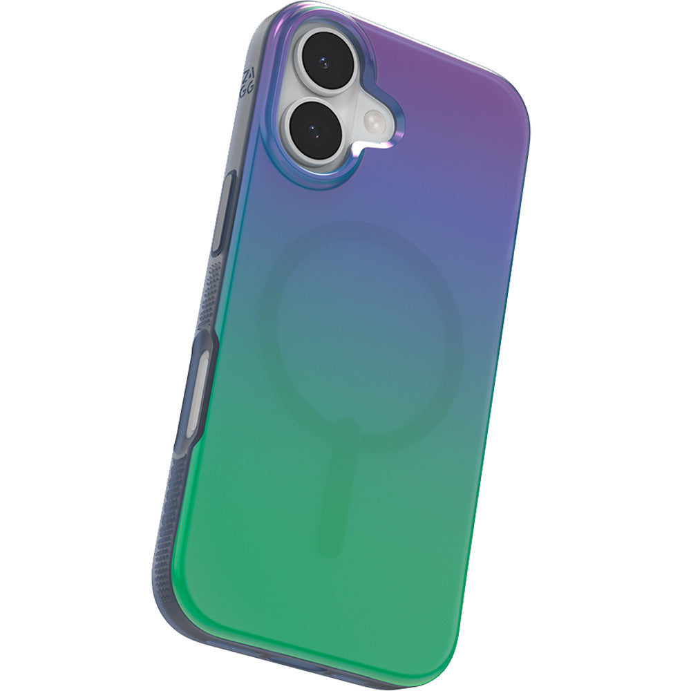 Handyhülle für iPhone 17, Zagg Milan Snap mit MagSafe, Transluzent-Mehrfarbig