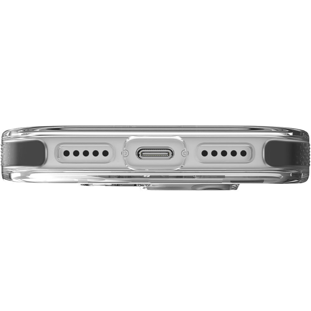 Handyhülle für iPhone 18 Pro / 17 Pro, ZAGG Santa Cruz Snap mit MagSafe, Transparent-Schwarz (9/9)