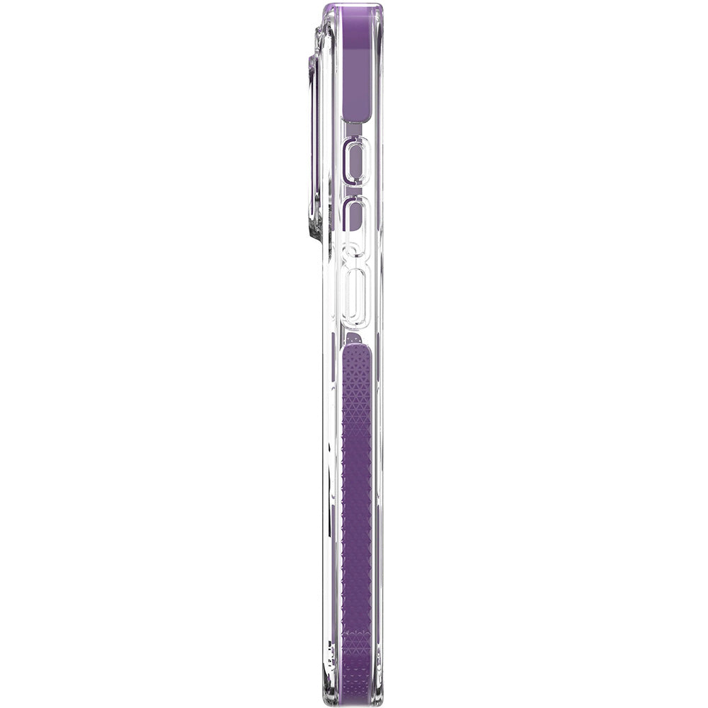 Handyhülle für iPhone 18 Pro / 17 Pro, ZAGG Santa Cruz Snap mit MagSafe, Transparent-Violett (6/7)