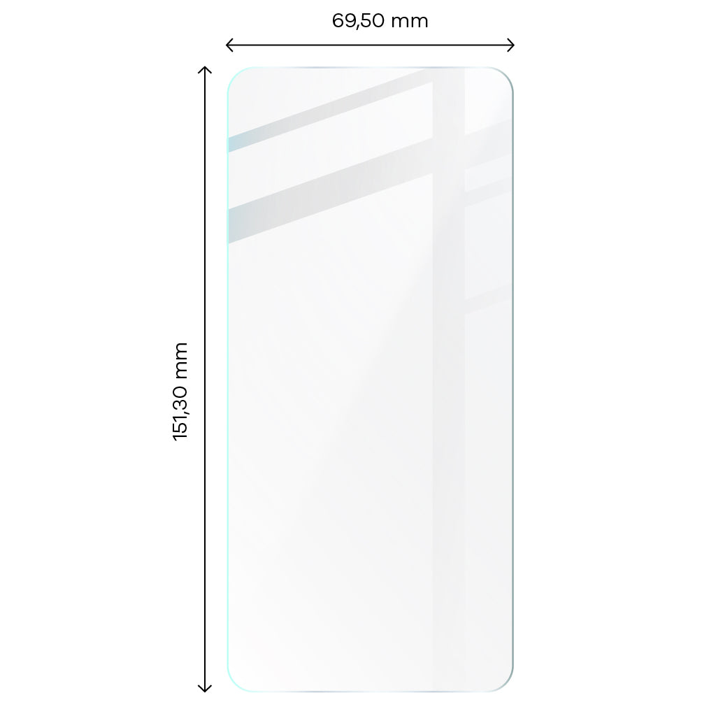 Gehärtetes Glas - 3 Stück + Kameraschutz für Galaxy A54 5G, Bizon Glass Clear Pack