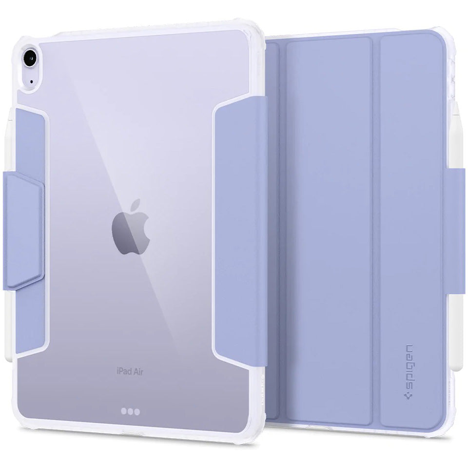 Schutzhülle für iPad Air 11" / 10.9" 2020-2026 / Pro 11" 2018, Spigen Ultra Hybrid Pro, Transparent/Violett