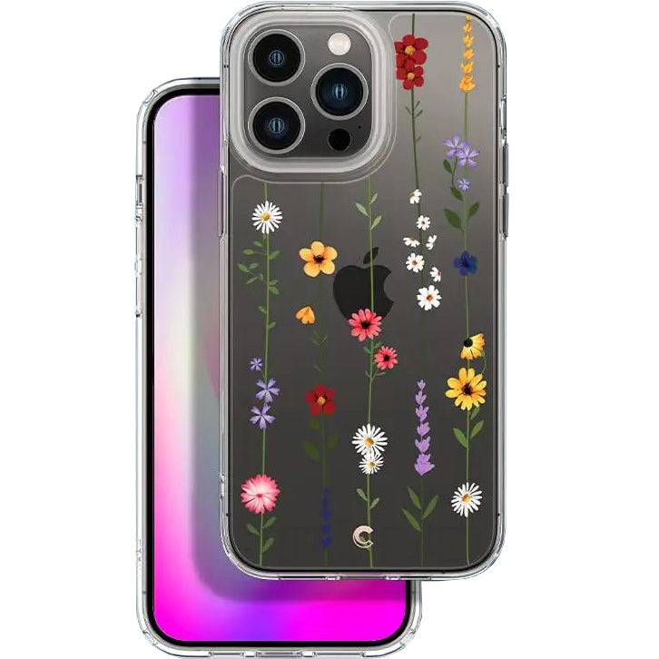 Schutzhülle für iPhone 14 Pro, Spigen Cyrill Cecile, bunte blumen