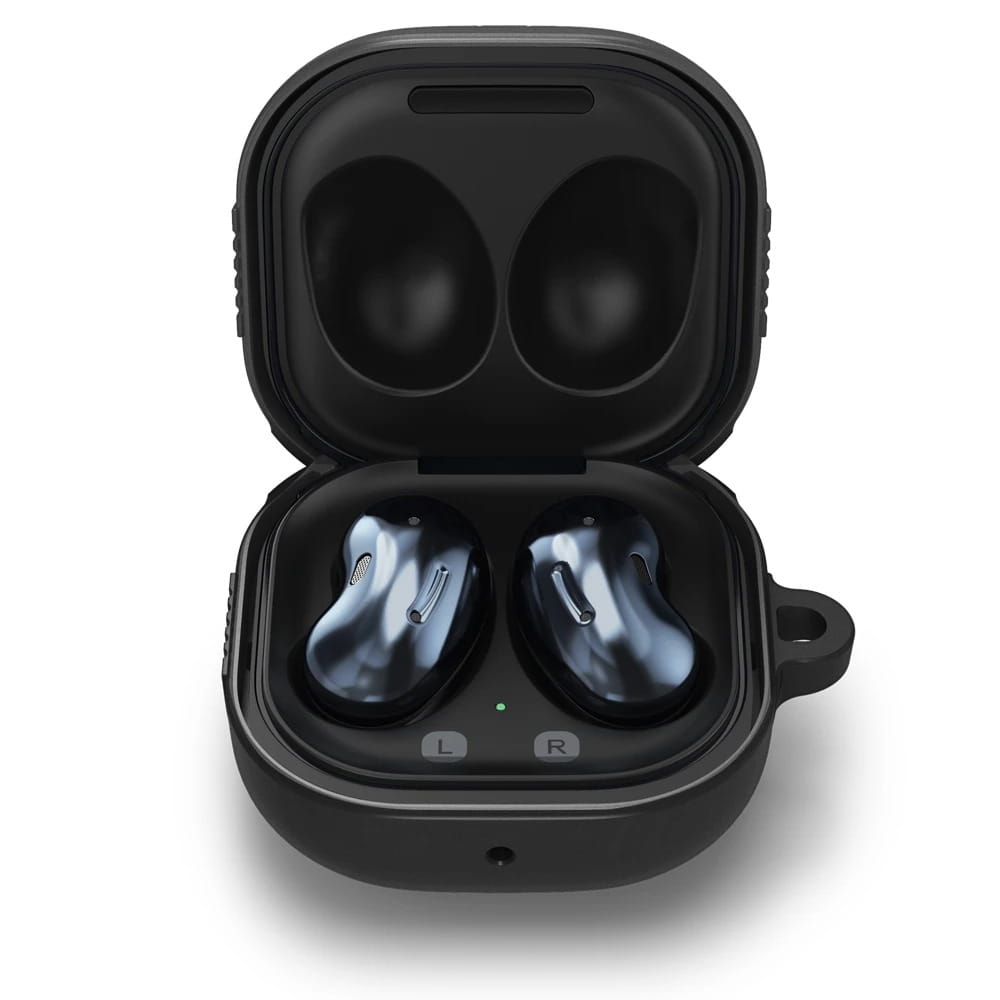 Schutzhülle Spigen Rugged Armor für Galaxy Buds FE / Buds 2 Pro / Buds 2 / Pro / Live, Schwarz