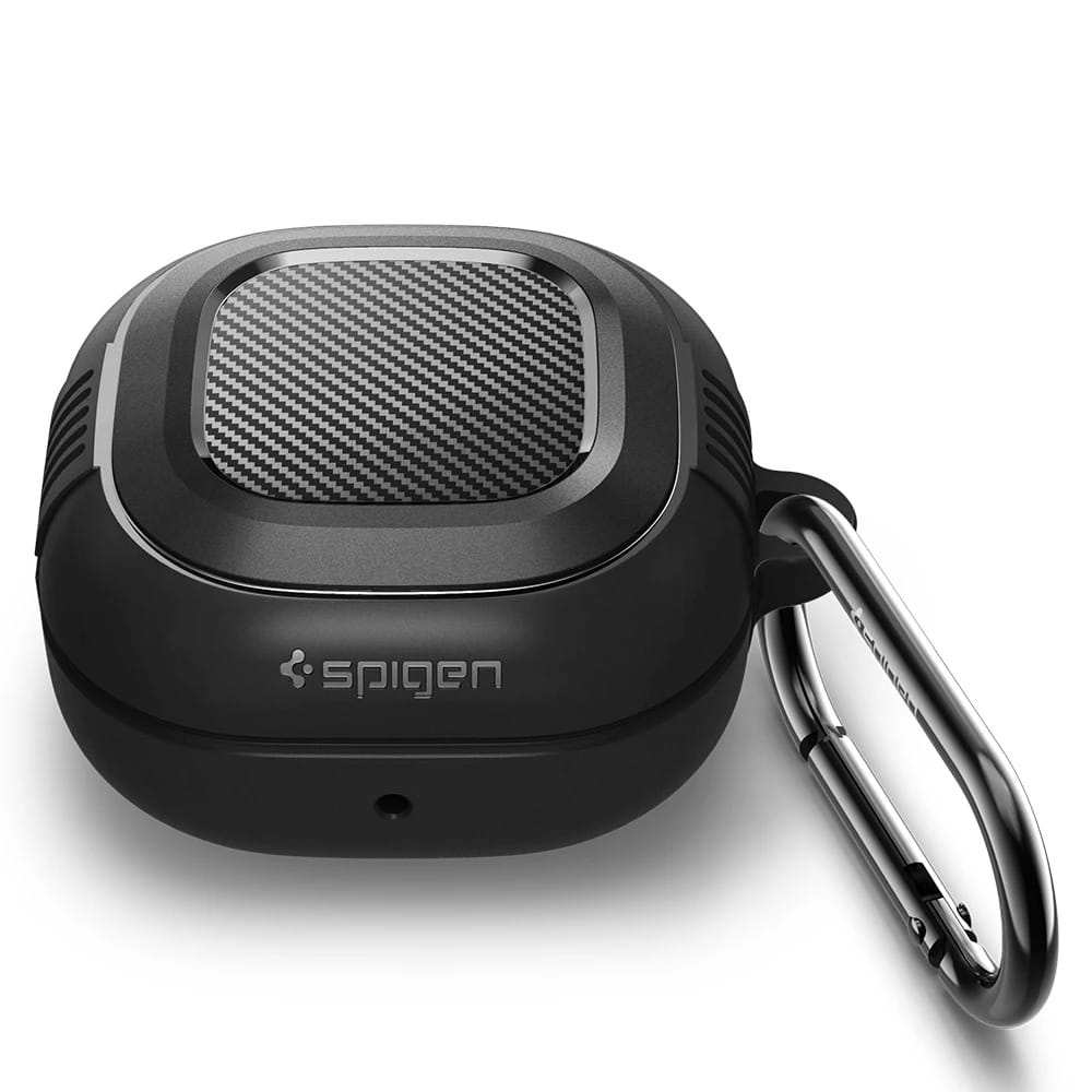 Schutzhülle Spigen Rugged Armor für Galaxy Buds FE / Buds 2 Pro / Buds 2 / Pro / Live, Schwarz