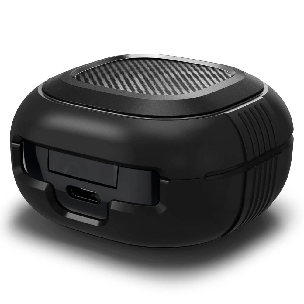 Schutzhülle Spigen Rugged Armor für Galaxy Buds FE / Buds 2 Pro / Buds 2 / Pro / Live, Schwarz