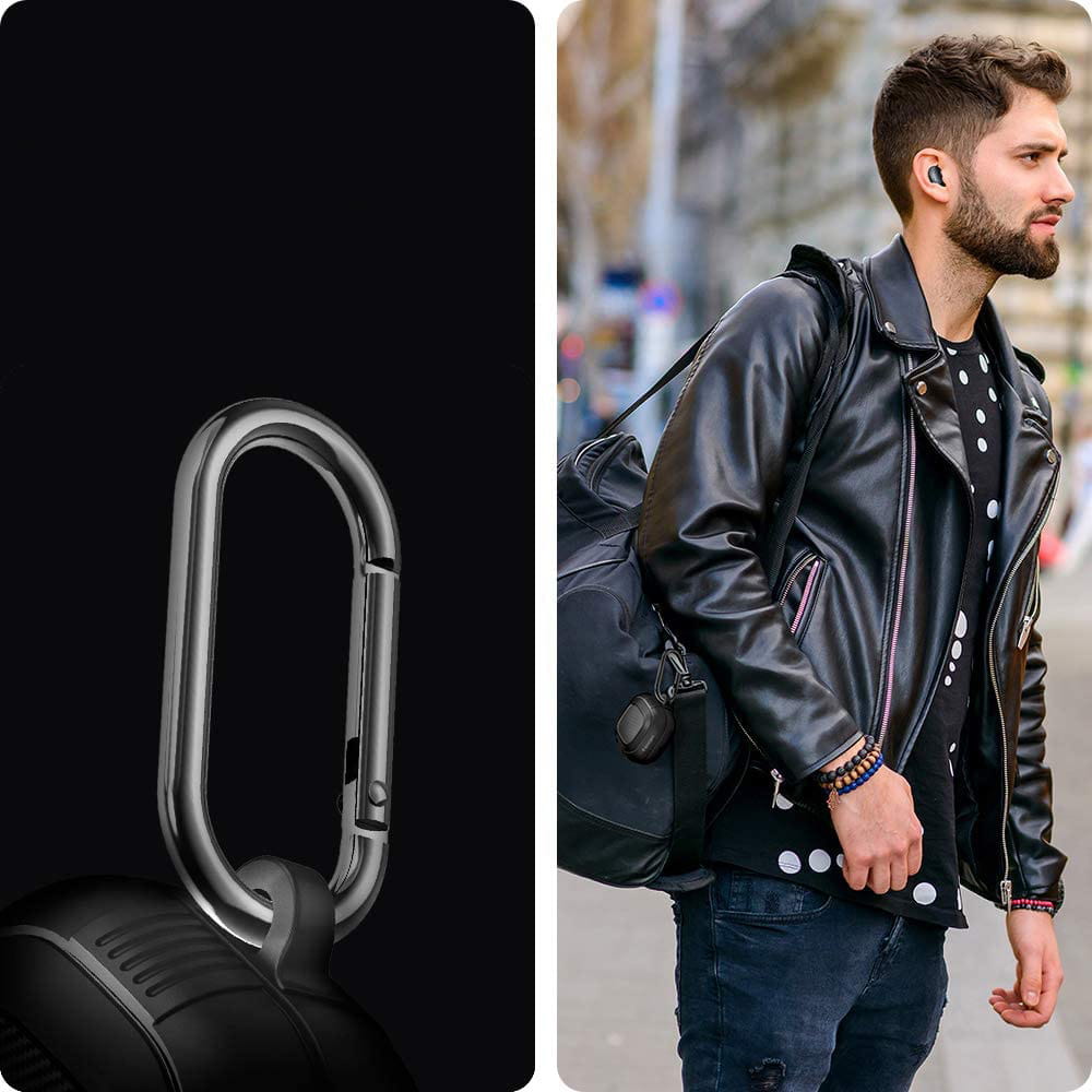 Schutzhülle Spigen Rugged Armor für Galaxy Buds FE / Buds 2 Pro / Buds 2 / Pro / Live, Schwarz