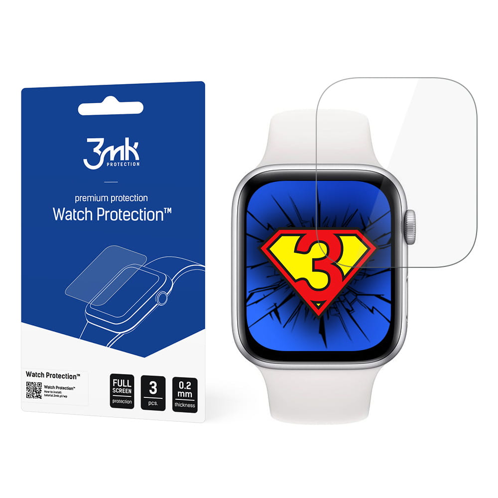 Schutzfolie 3mk Watch Protection für Apple Watch 6 40mm, 3 Stück