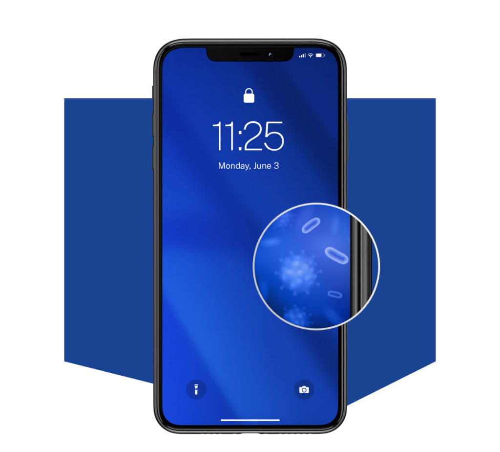 Antimikrobielle Schutzfolie 3MK Silver Protection+ für iPhone 11 / Xr