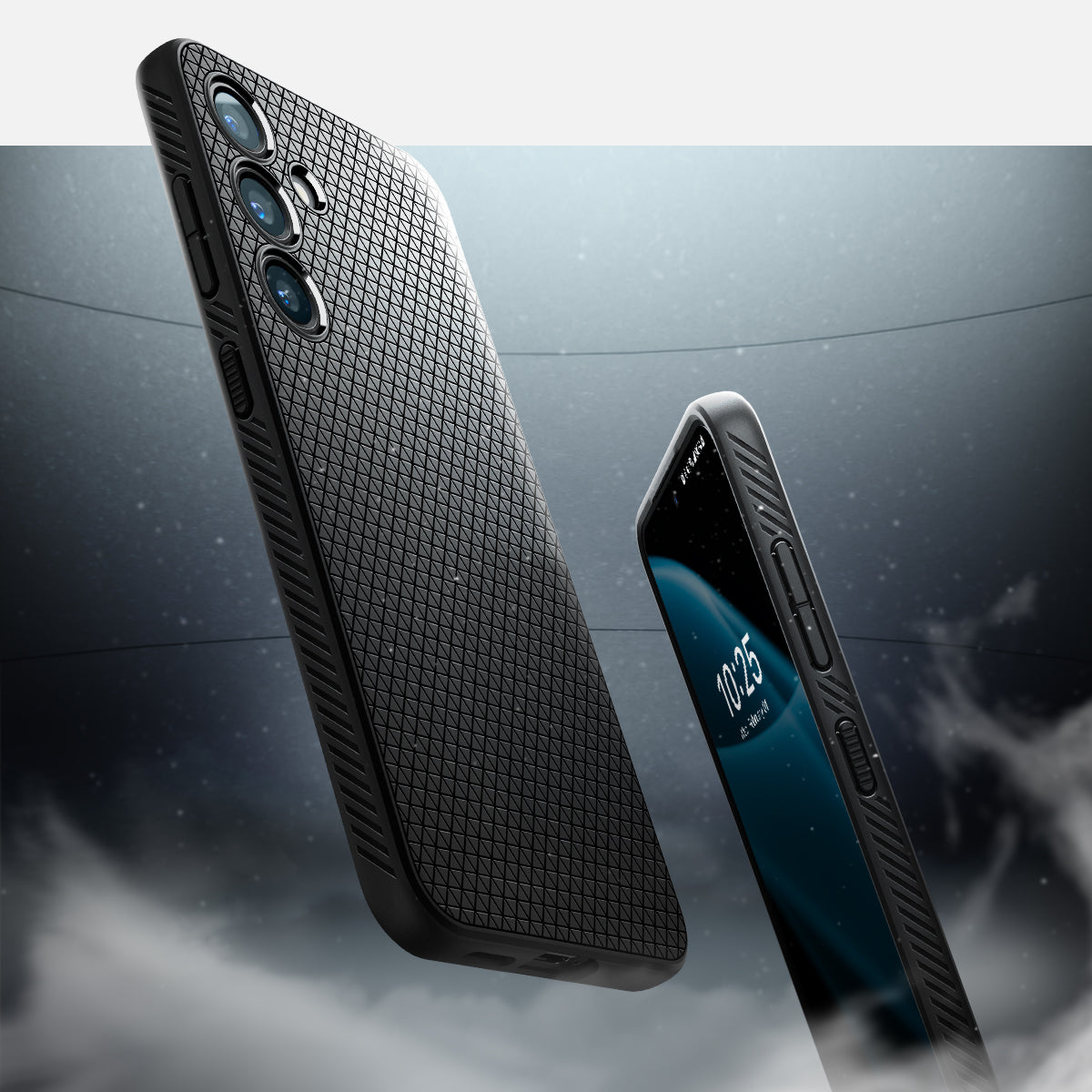 Schutzhülle für Galaxy S24 Plus, Spigen Liquid Air, Schwarz