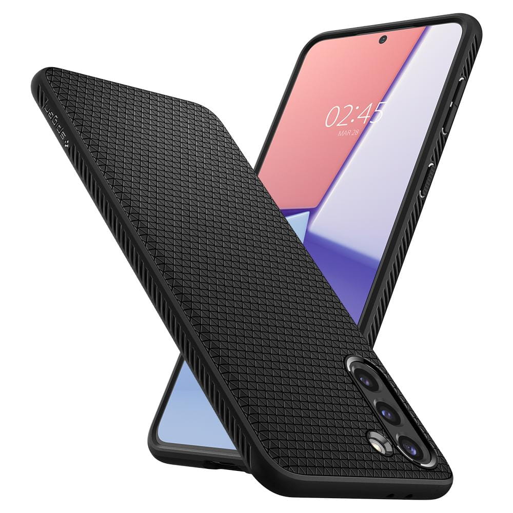 Schutzhülle Spigen Liquid Air für Galaxy S21 5G schwarz