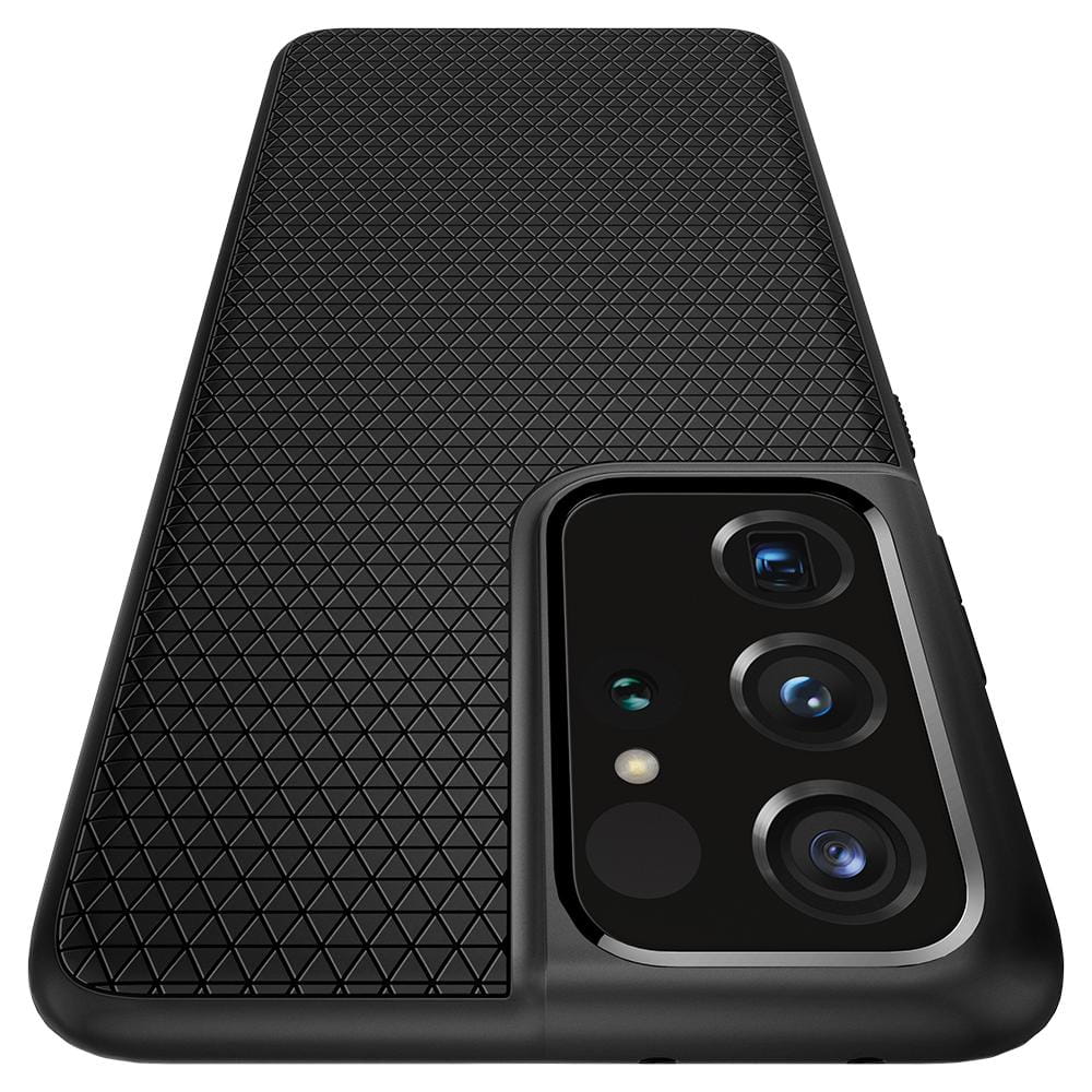 Schutzhülle Spigen Liquid Air für Galaxy S21 Ultra 5G schwarz